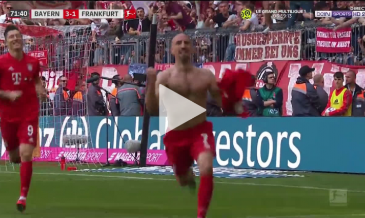 Ribery STRZELA GOLA w swoim ostatnim meczu na Alianz Arenie [VIDEO]